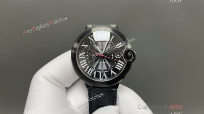AF Ballon Bleu Cartier 33mm Calibre 076 Movement Black Face/Case Black Fabric Band Watch